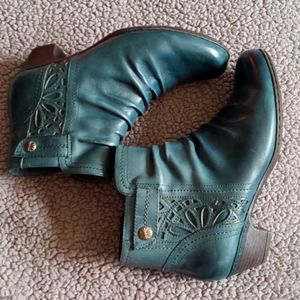 Women's Rockport Teal leather ankle bootie